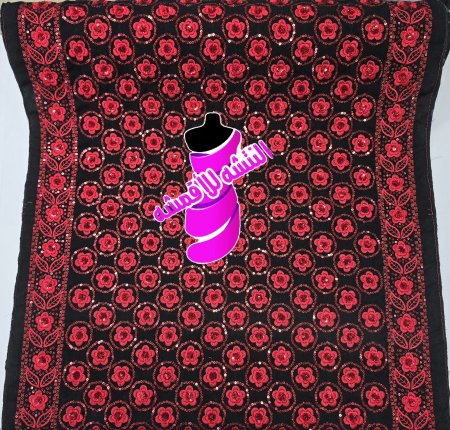 تطريز  فلسطيني مع برق